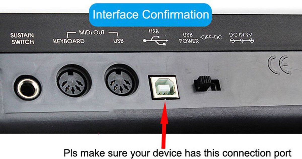 OTG-kabel Type C naar USB-B voor printer, piano en MIDI thumbnail 4
