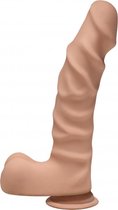 The D - Ragin' D with Balls - 9 Inch - Caramel - Realistic Dildos -