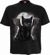 Spiral Unisex Tshirt -M- BAT CAT Zwart