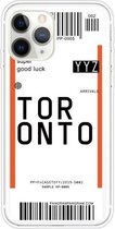 Voor iPhone 11 Pro Boarding Pass Series TPU telefoon beschermhoes (Toronto)