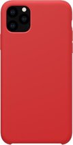 NILLKIN Flex Pure-serie effen kleur vloeibare siliconen valbestendige beschermhoes voor iPhone 11 Pro (5,8 inch) (rood)