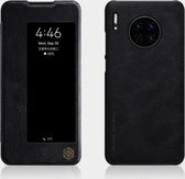 Voor Huawei Mate 30 NILLKIN QIN Series Crazy Horse Texture Horizontale Flip Leather Case, met Card Slot (Black)