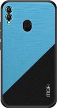 MOFI schokbestendige TPU + pc + stoffen hoes voor Huawei Honor 8X Max (blauw)