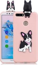 Voor Huawei Honor 7A 3D Cartoon patroon schokbestendig TPU beschermhoes (schattige hond)
