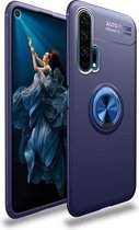 Lenuo schokbestendig TPU-hoesje voor Huawei Honor 20 Pro, met onzichtbare houder (blauw)