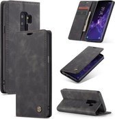 CaseMe-013 Multifunctionele Retro Frosted Horizontale Flip Leren Case met Kaartsleuf & Houder & Portemonnee voor Galaxy S9 Plus (Zwart)