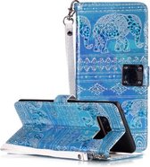 Magisch 3D Helder Gekleurd Tekening Patroon Horizontale Flip PU Leren Case met Houder & Kaartsleuven & Portemonnee & Fotolijst voor Galaxy Note 8 (Tribes Olifant)