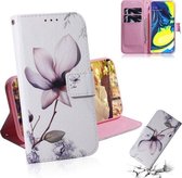 Schilderen Patroon Gekleurde Tekening Horizontale Leren Flip Case met Houder & Kaartsleuven & Portemonnee voor Galaxy M40 / A60 (Magnolia)