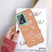 Voor Galaxy S20 Ultra Enjoy Love Pattern Frosted TPU beschermhoes (Coral Orange)