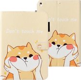 Voor iPad 10.2 Cross Textuur Geschilderde Horizontale Leren Case met Slaap / Wekfunctie & Kaartsleuf & Houder & Portemonnee (Shiba Inu)