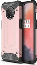 OnePlus 7T Hoesje - Mobigear - Outdoor Serie - Hard Kunststof Backcover - Roségoud - Hoesje Geschikt Voor OnePlus 7T