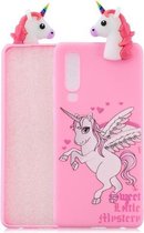Voor Galaxy A70 schokbestendige cartoon TPU beschermhoes (eenhoorn)