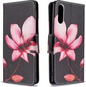 Voor Sony Xperia L4 Gekleurde tekening patroon Horizontale flip lederen tas met houder & kaartsleuven & portemonnee (Lotus)