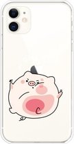 Voor iPhone 11 Lucency Painted TPU Protective (Hit The Face Pig)