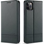 Voor iPhone 11 Pro AZNS Magnetische Kalfsstructuur Horizontale Flip Leren Case met Kaartsleuven & Houder & Portemonnee (Donkergroen)
