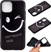 Voor iPhone 11 Pro gekleurd tekeningpatroon schokbestendig TPU beschermhoes (smileygezicht)