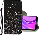 Voor Samsung Galaxy Note 20 Ultra Gekleurde Tekening Patroon Horizontale Flip Leren Case met Houder & Kaartsleuven & Portemonnee (Sterrenhemel)