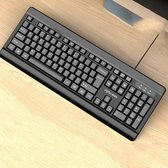 Inphic V580 104 toetsen Office Silent Gaming Bedraad toetsenbord, Kabellengte: 1,5 m, Kleur: zwart Upgrade-versie