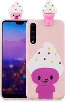 Voor Huawei P20 Pro schokbestendig Cartoon TPU beschermhoes (ijs)