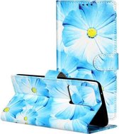 Voor Galaxy S20 + Gekleurde Tekening Marmer Patroon Horizontale Flip PU Lederen Case met Houder & Kaartsleuven & Portemonnee (Orchidee)