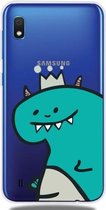 Voor Galaxy A10 Lucency Painted TPU Protective (Crown Dinosaur)