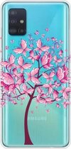 Voor Galaxy A51 Lucency Painted TPU beschermhoes (vlinderboom)