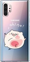 Voor Galaxy Note 10 Plus Lucency Painted TPU Protective (Hit The Face Pig)
