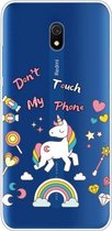 Voor Xiaomi Redmi 8A Painted TPU beschermhoes (eenhoorn)