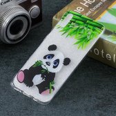 Gekleurde tekening patroon transparant TPU beschermhoes voor Galaxy A50 (Panda)