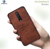 Voor Oneplus 8 PINWUYO Zun-serie PC + TPU + huid Waterdicht en anti-val All-inclusive beschermende schaal (bruin)