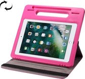 360 graden rotatie lederen tas + verwijderbare EVA bumper beschermhoes voor iPad 10.2 / iPad Air 10.5 （2019） / iPad Pro 10,5 inch, met handvat en 3 versnellingen houder & slaap /