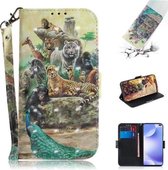 Voor Xiaomi Redmi K30 3D Schilderen Horizontale Flip Leren Case met Houder & Kaartsleuf & Portemonnee & Lanyard (Dierentuin)