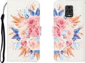 Voor Geschikt voor Xiaomi Redmi Note 9 Pro 3D Gekleurde Tekening Horizontale Flip Leren Case met Houder & Kaartsleuf & Portemonnee (Zonnebloem)