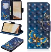 3D Gekleurde Tekening Patroon Horizontale Flip Leren Case voor Galaxy S8 Plus, met Houder & Kaartsleuven & Portemonnee (Vlinder)