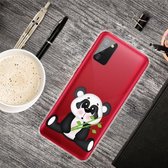 Voor Samsung Galaxy A02s schokbestendig geverfd transparant TPU beschermhoes (Takekuma)
