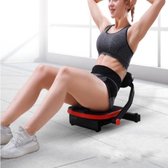 Zwarte draagbare huishoudelijke fitnessapparatuur buikmachine, specificatie: twee veren