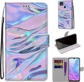 Voor ZTE Blade V2020 Smart Gekleurde Tekening Cross Textuur Horizontale Flip PU Lederen Case met Houder & Kaartsleuven & Portemonnee & Lanyard (Fluorescerende Watertextuur)