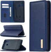 Voor Samsung Galaxy A20e 2 in 1 afneembare magnetische horizontale flip lederen tas met houder & kaartsleuven & portemonnee (blauw)