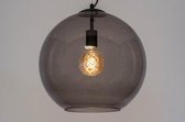 Lumidora Hanglamp 72944 - E27 - Zwart - Grijs - Glas - ⌀ 40 cm