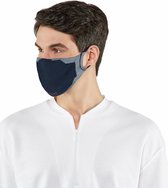 FALKE Sportive Look 2-PACK Unisex Mondkapje 44802 - Blauw 6179 marine Unisex - L