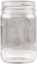 Mason Jar - Blanco - Smalle Opening - 350 ml - 12 stuks - exclusief deksel