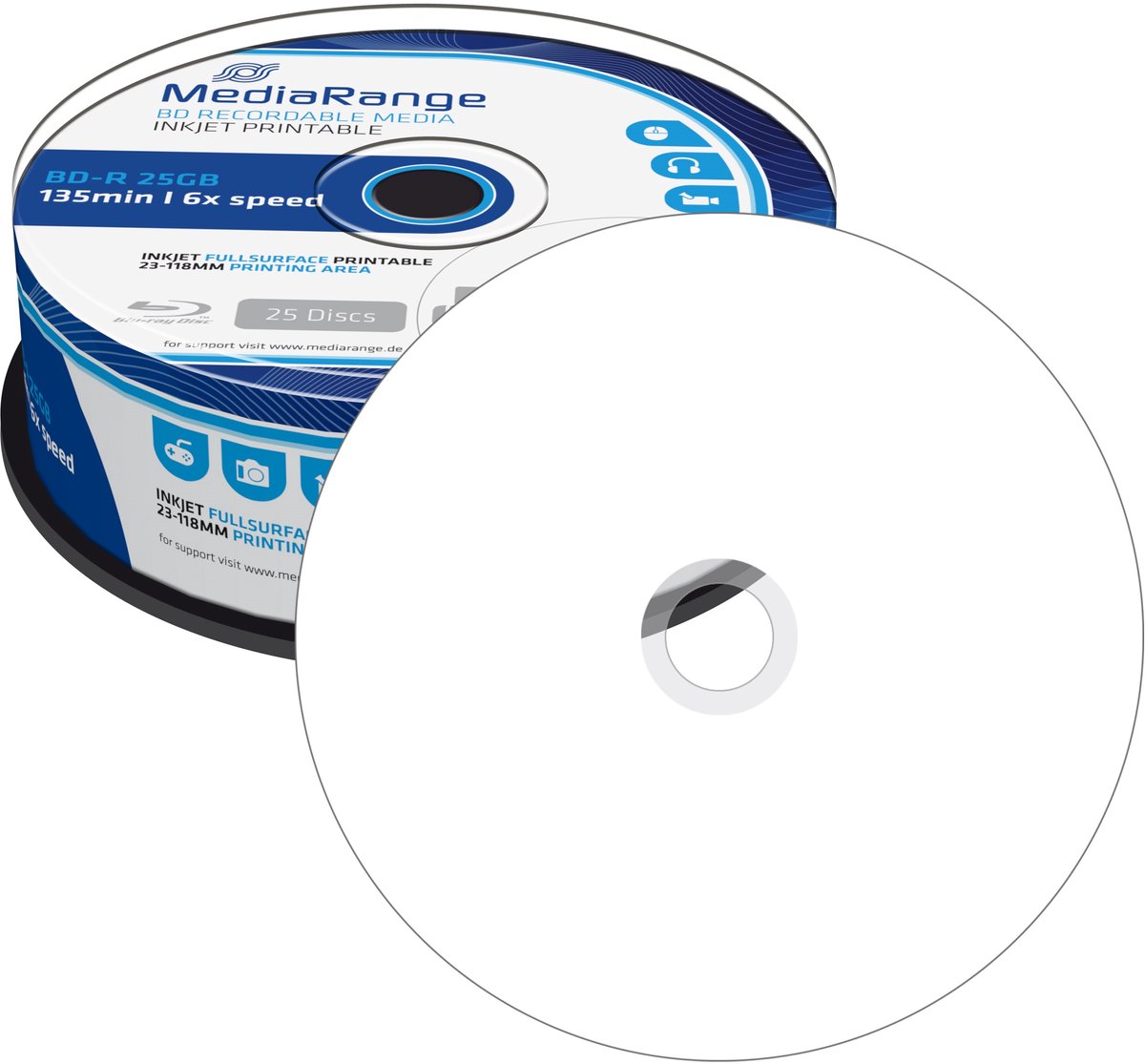 MediaRange BD-R 25 GB blu-ray media thumbnail 2