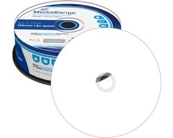 MediaRange | BD-R | Full-printable | 25 GB | 6x Speed | Cakebox | 25 Stuks