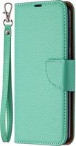 Xiaomi Redmi Note 9 Hoesje - Mobigear - Excellent Serie - Kunstlederen Bookcase - Turquoise - Hoesje Geschikt Voor Xiaomi Redmi Note 9