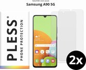 Samsung A90 5G Screenprotector Glas - 2x - Pless®