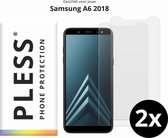 Samsung A6 2018 Screenprotector Glas - 2x - Pless®