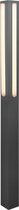LED Tuinverlichting - Staande Buitenlamp - Trion Mitchi XL - 16W - Warm Wit 3000K - Rechthoek - Mat Antraciet - Aluminium - BSE