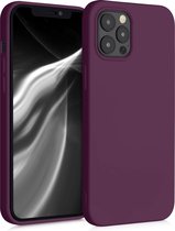 kwmobile telefoonhoesje voor Apple iPhone 12 Pro Max - Hoesje voor smartphone - Back cover in bordeaux-violet