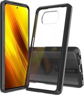 Voor Geschikt voor Xiaomi Poco X3 NFC krasbestendig TPU + acryl beschermhoes (zwart)