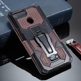 Voor Xiaomi Redmi 6 Armor Warrior schokbestendige pc + TPU beschermhoes (koffie)